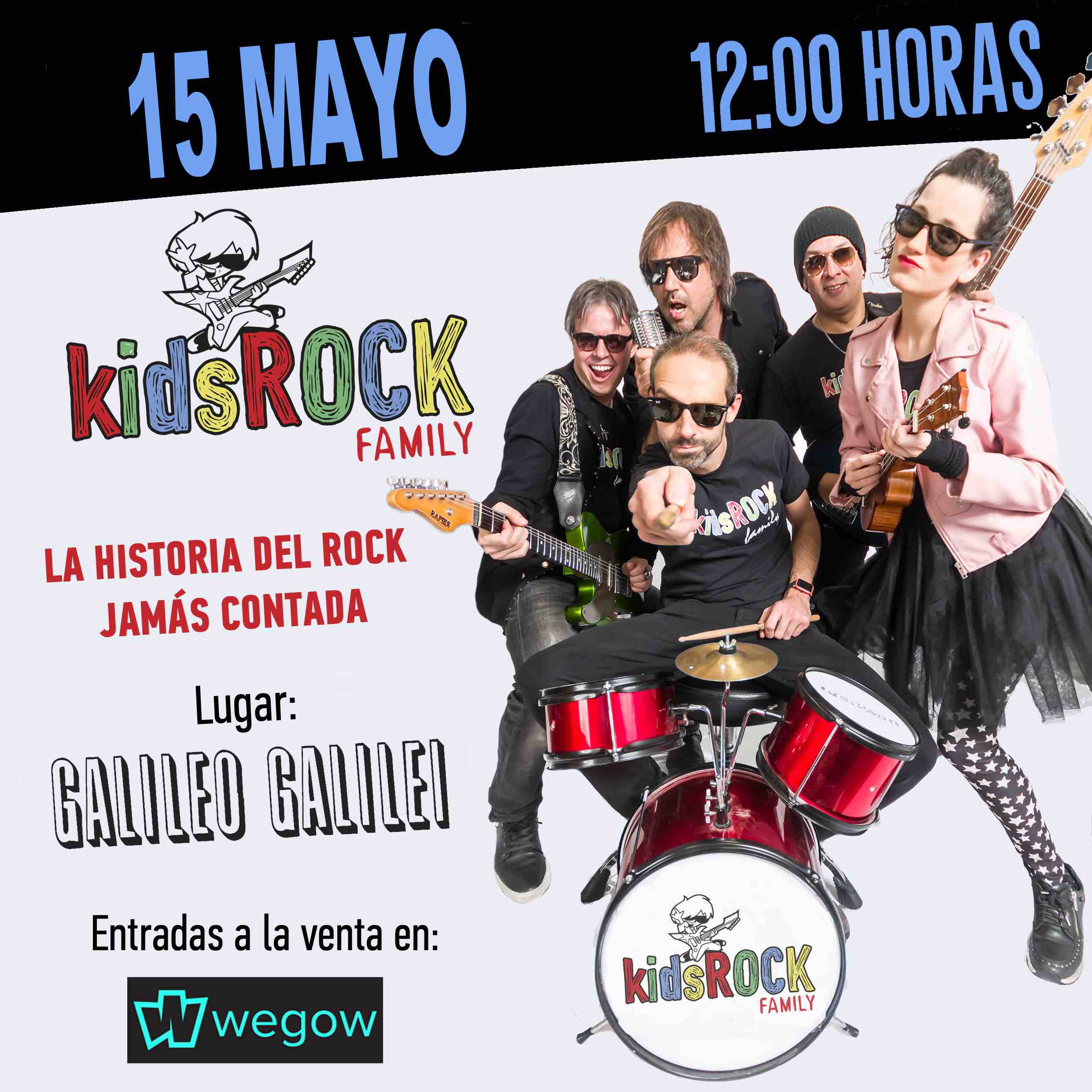 Kids Rock Family 15 de Mayo en Madrid
