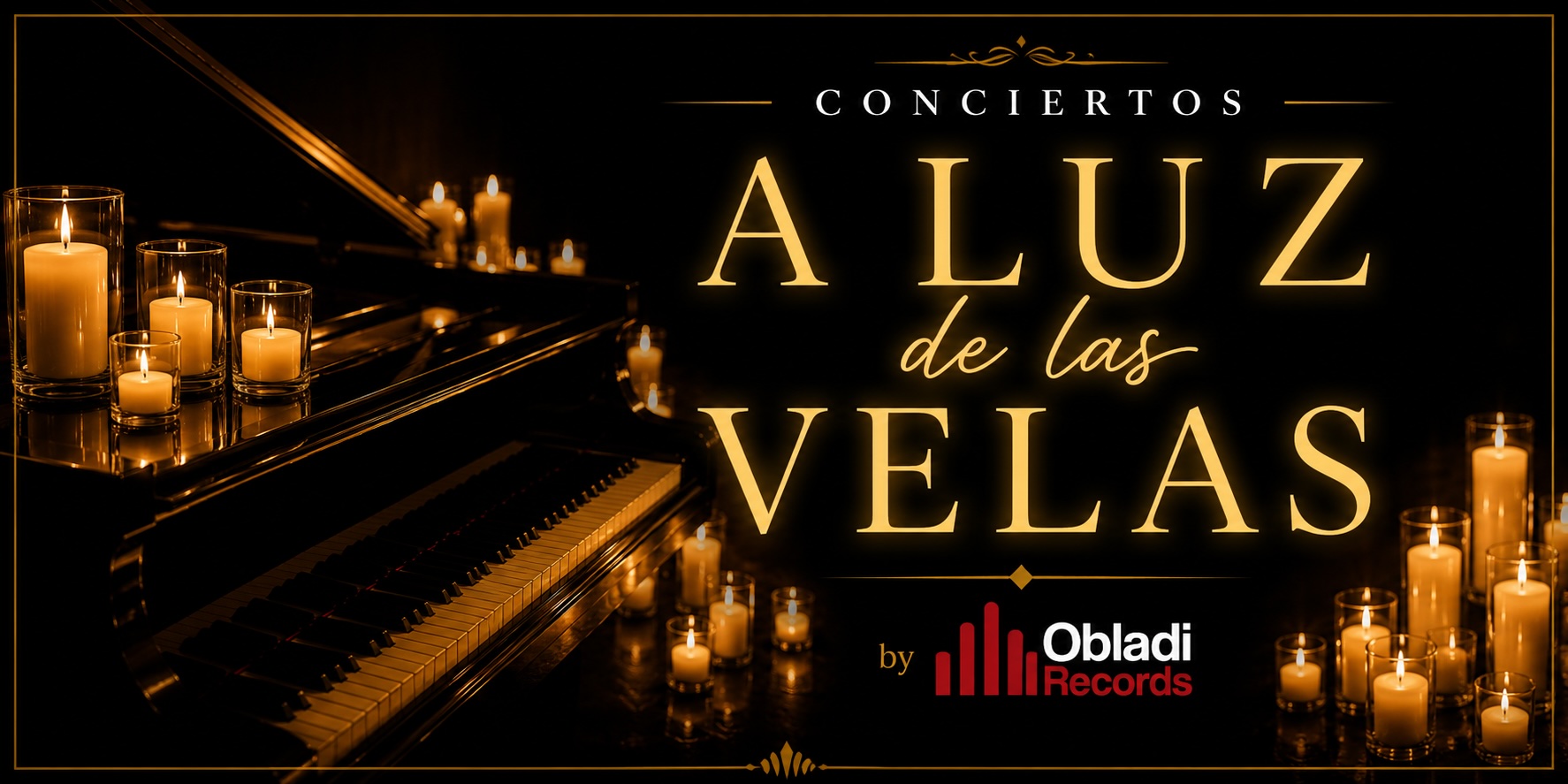 UNA NOCHE. UN PIANO. UNA VOZ. CIENTOS DE VELAS
