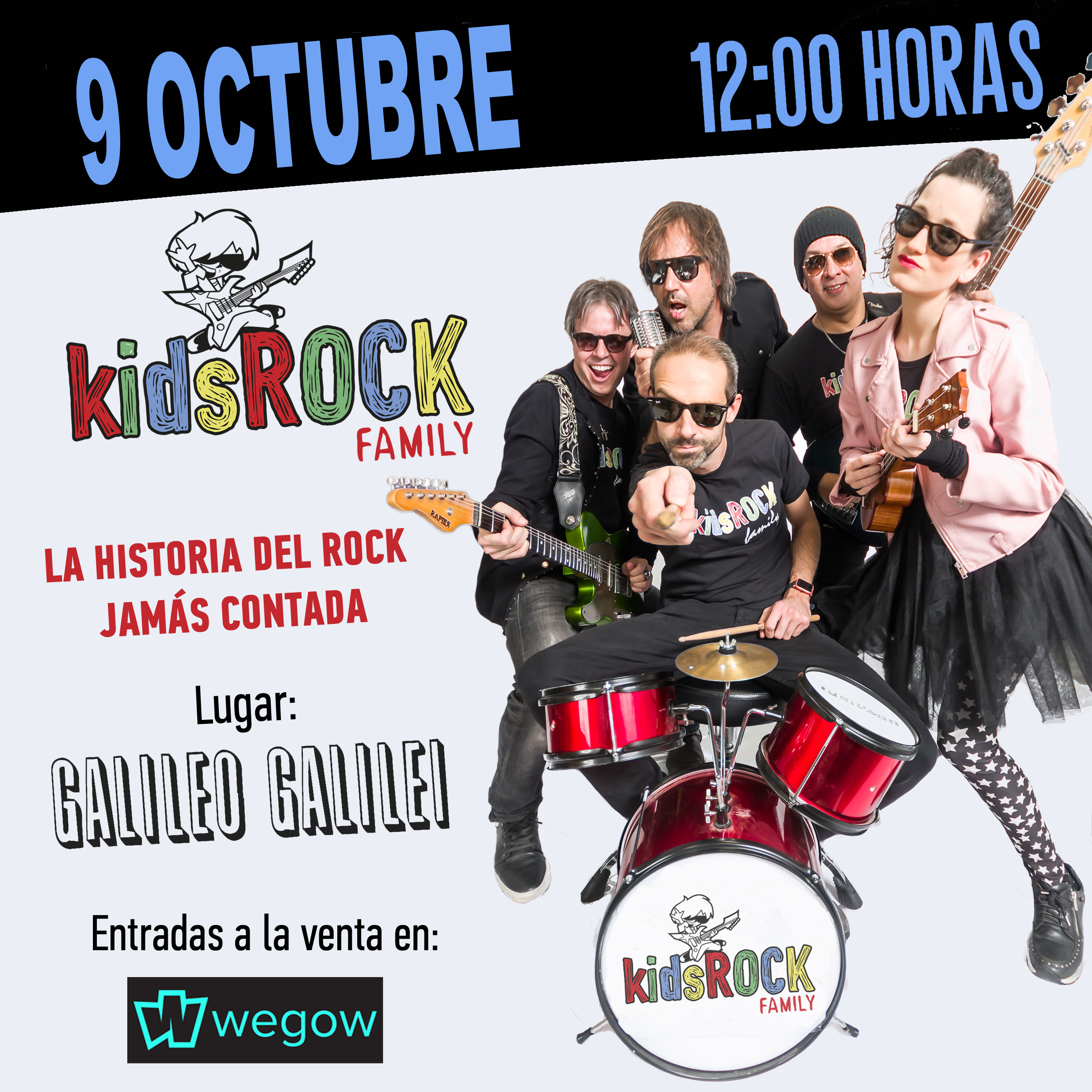 Kids Rock Family vuelve a la Sala Galileo Galilei