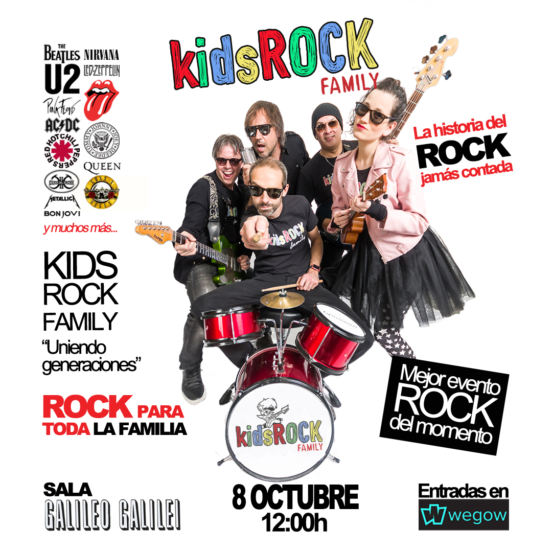 Kids Rock Family 8 de Octubre en Madrid