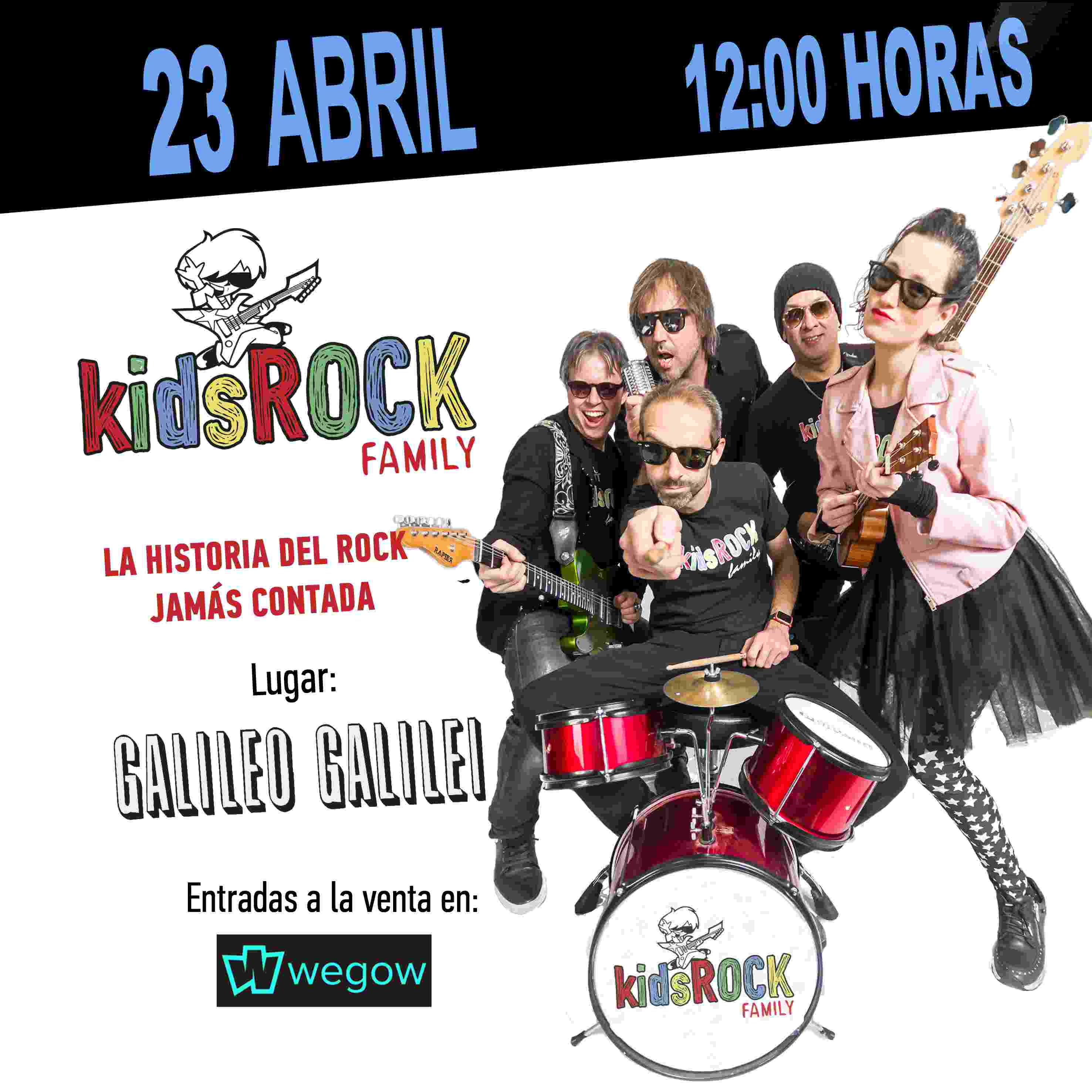 Kids Rock Family 23 Abril en Madrid