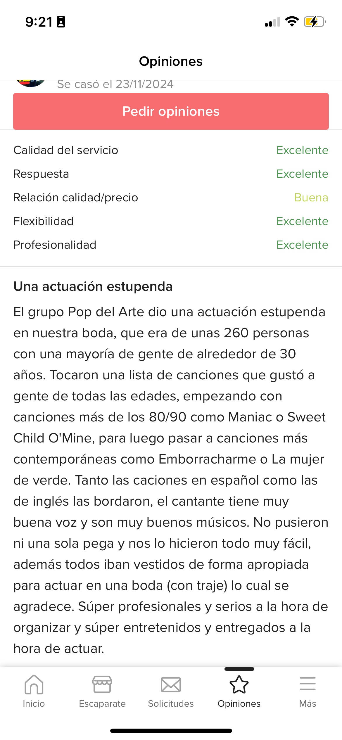 Agradecemos profundamente cada reseña que compartís sobre nuestros espectáculos